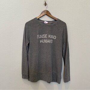 Ingrid & Isabel Raise Kind Humans Maternity Sweatshirt Tunic Size M